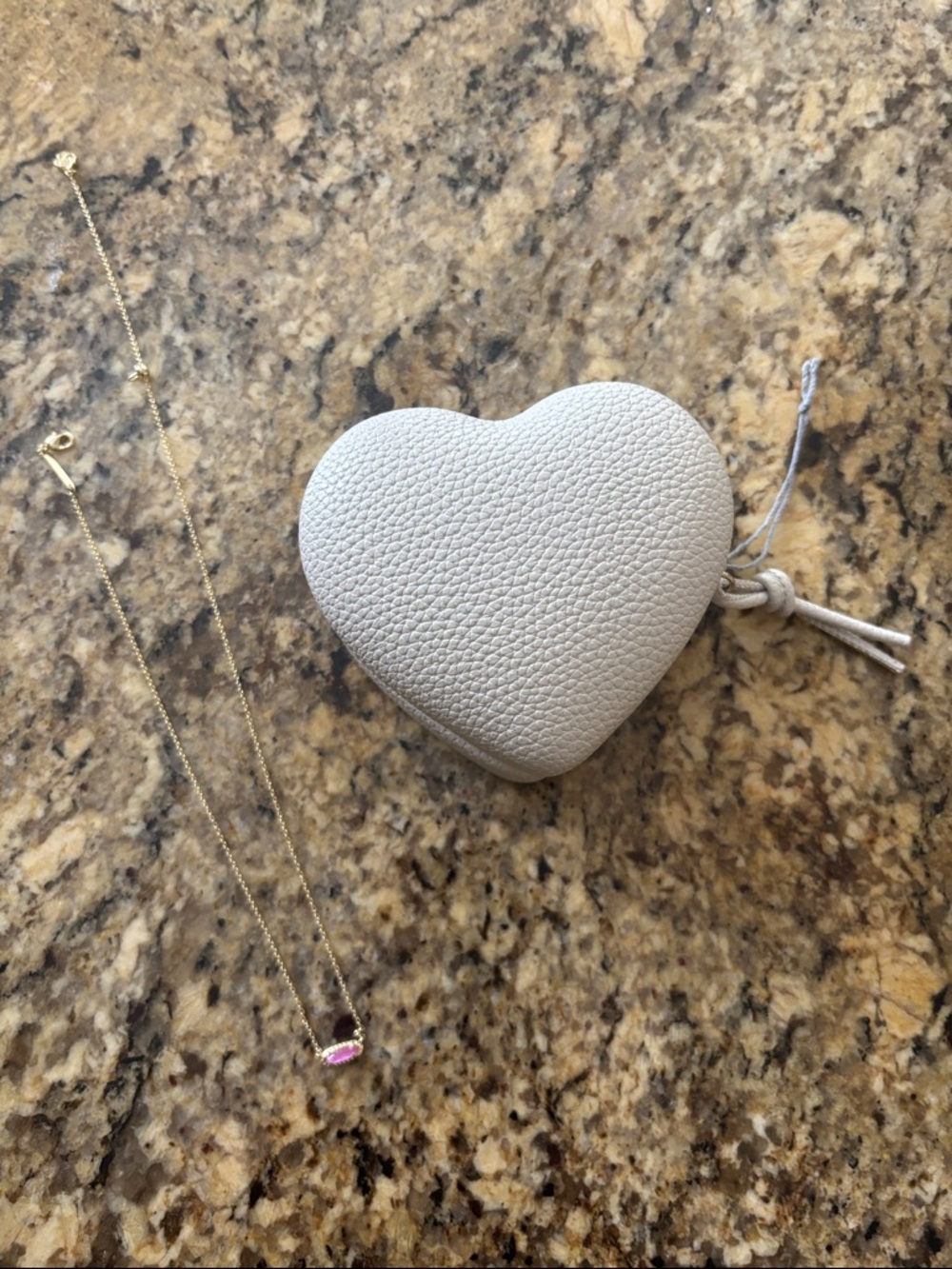 Kendra Scott necklace with heart case